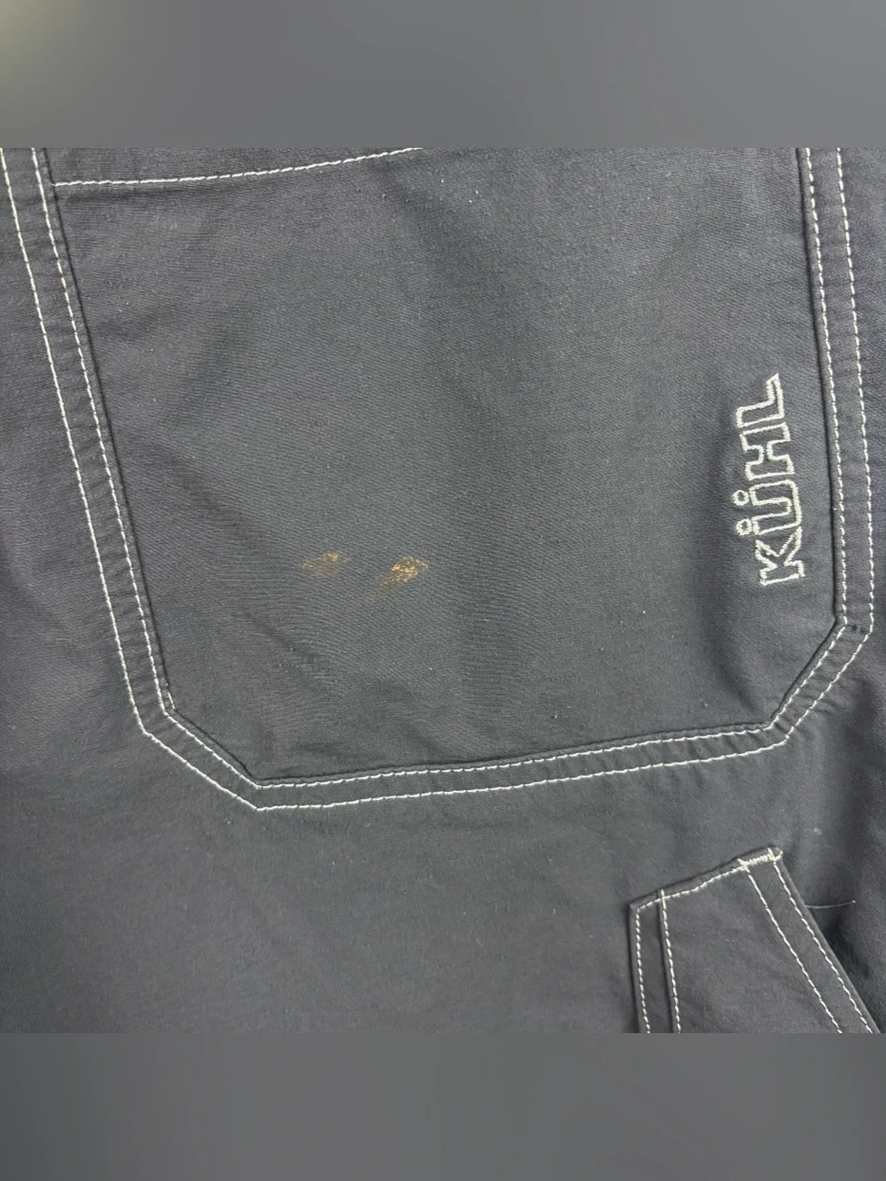 Kuhl Renegade Hiking Shorts Dark Gray Lightweight Breathable Outdoor Nylon 34